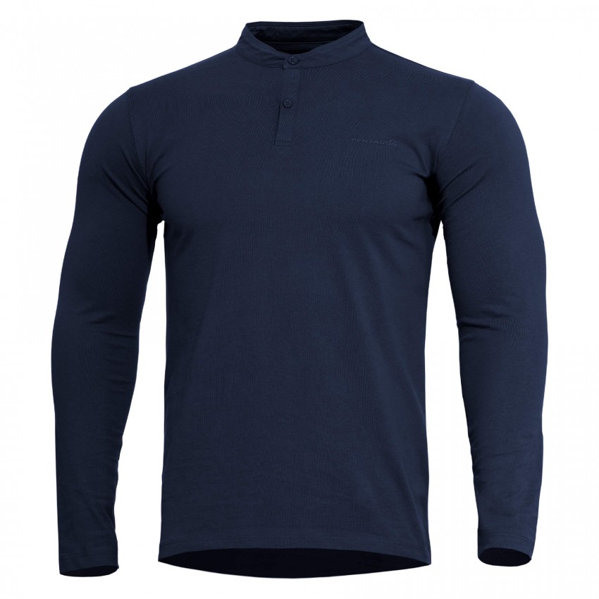 PENTAGON Romeo Henley 2.0 hosszú ujjú póló, Midnight Blue - XL